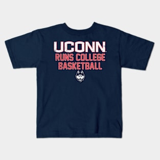 Uconn Runs College Basketball Kids T-Shirt